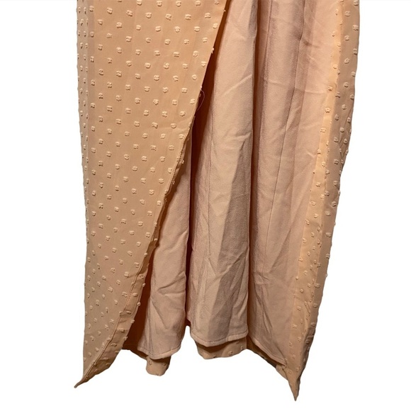 Privacy Please Peach True Wrap Dress Sweetheart Neckline Chiffon Extra Small XS - Picture 5 of 15